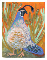 (Melissa Lakey) Happy Quail print 16x20