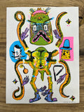 (Walker Mettling) Squid Monster Screenprint