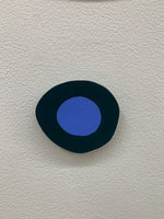 Martha Rich - dark blue button (light blue center)