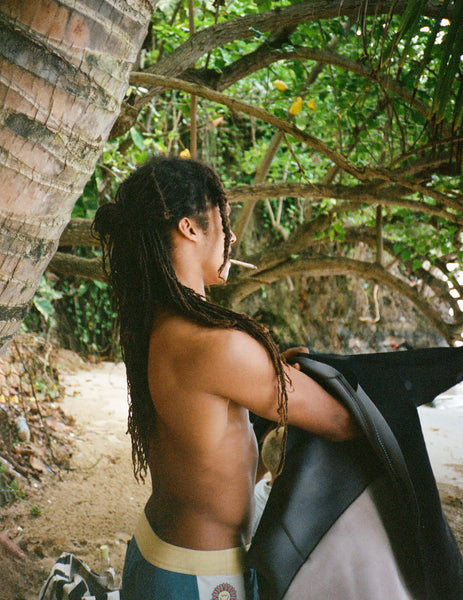 (Travis Weller) Ivah, Pre-Surf Routine Boston Bay, Jamaica