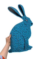 Martha Rich - Blue Sitting Bunny