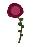Martha Rich - Pink round flower