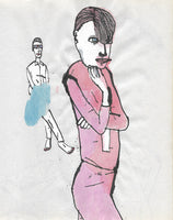 Gordon Henderson (Nib Geebles) Off-Pink Pantsuit