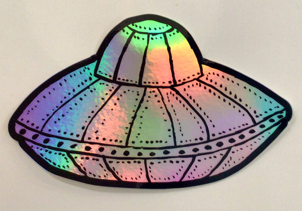 (Esther Pearl Watson) UFO Holo Sticker