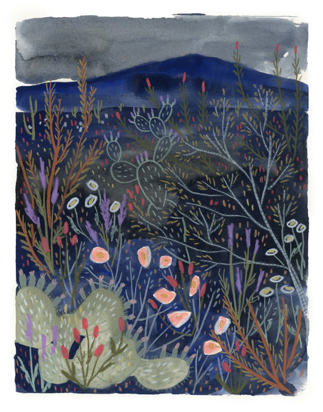 (Melissa Lakey) Wildflower Night print small